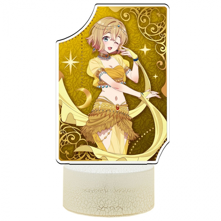 Rent-A-Girlfriend Acrylic Night Light 16 Color-changing USB Interface Box Set 19X7X4CM white base