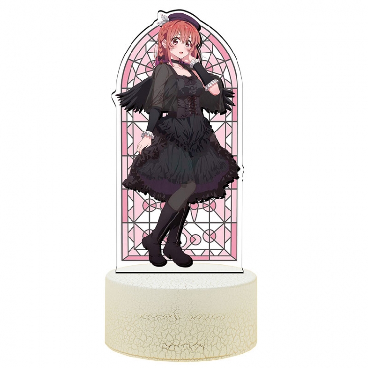 Rent-A-Girlfriend Acrylic Night Light 16 Color-changing USB Interface Box Set 19X7X4CM white base