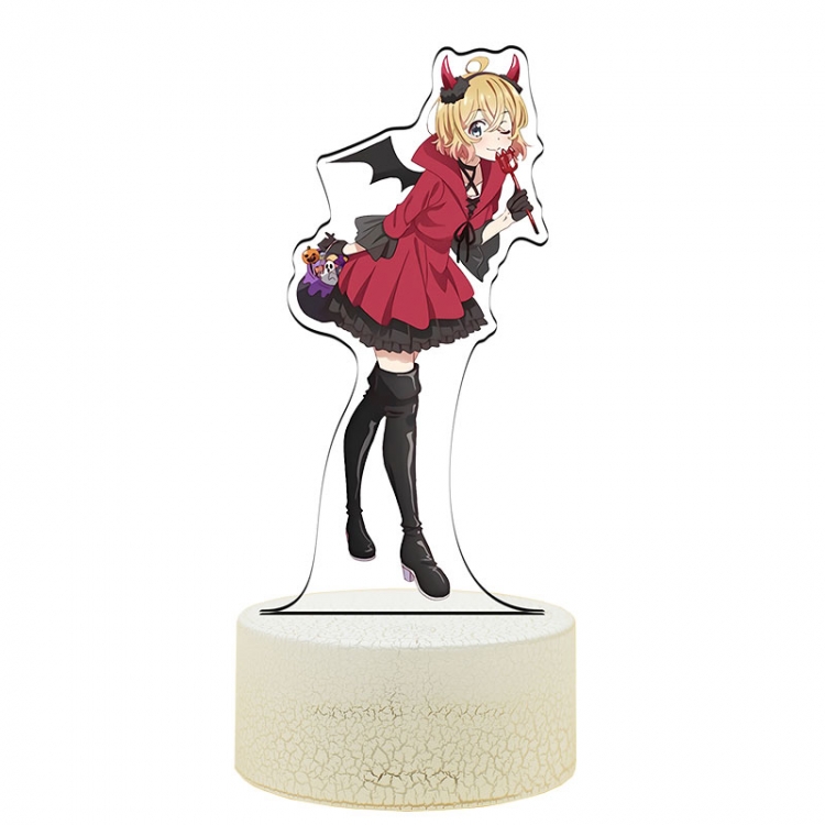 Rent-A-Girlfriend Acrylic Night Light 16 Color-changing USB Interface Box Set 19X7X4CM white base