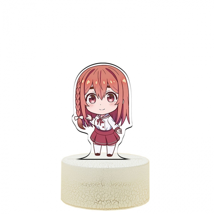 Rent-A-Girlfriend Version Q Acrylic night light 16 kinds of color changing USB interface box 14X7X4CM white base