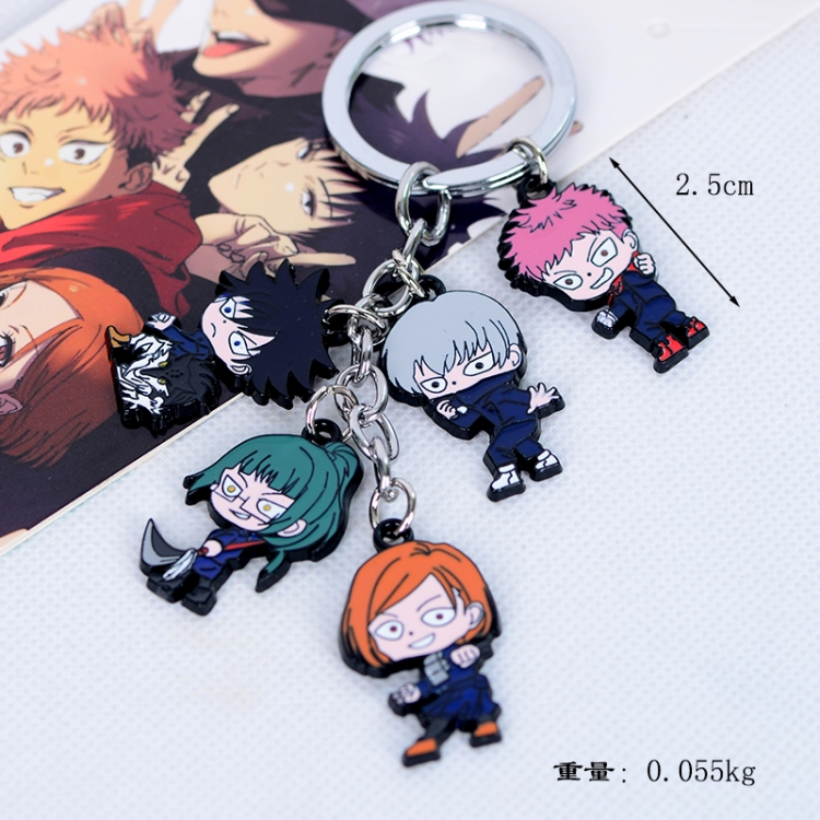 Jujutsu Kaisen  Animation cartoon series burning key chain schoolbag pendant