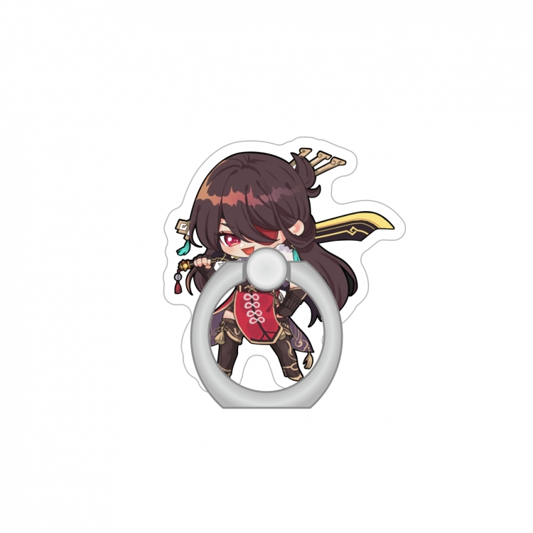 Genshin Impact Anime Peripheral Acrylic Ring Buckle Phone Holder price for 5 pcs