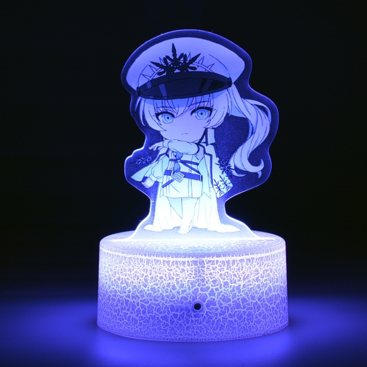 RWBY Version Q Acrylic night light 16 kinds of color changing USB interface box 14X7X4CM white base