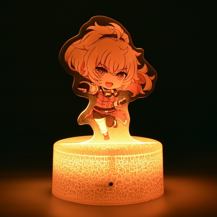 RWBY Version Q Acrylic night light 16 kinds of color changing USB interface box 14X7X4CM white base