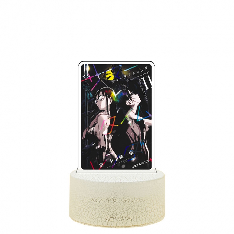 Summer time Acrylic night light 16 kinds of color changing USB interface box 14X7X4CM white base