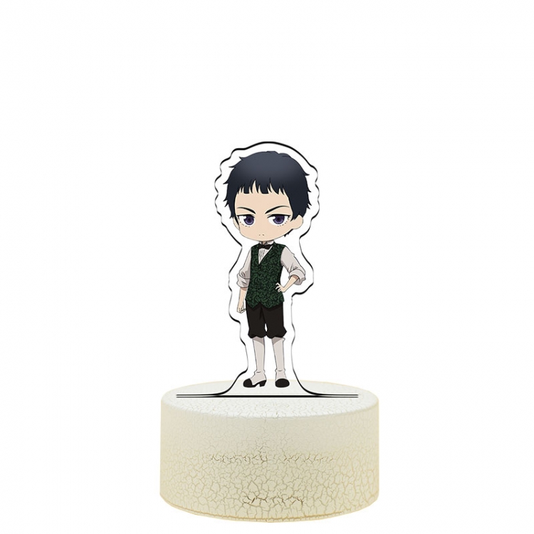 SHADOWS HOUSE Acrylic night light 16 kinds of color changing USB interface box 14X7X4CM white base