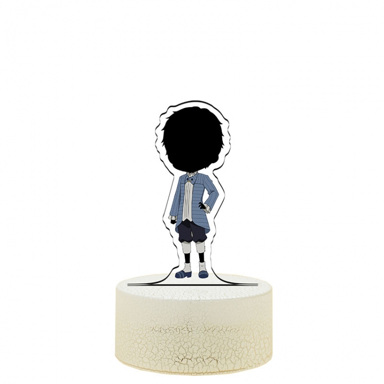 SHADOWS HOUSE Acrylic night light 16 kinds of color changing USB interface box 14X7X4CM white base