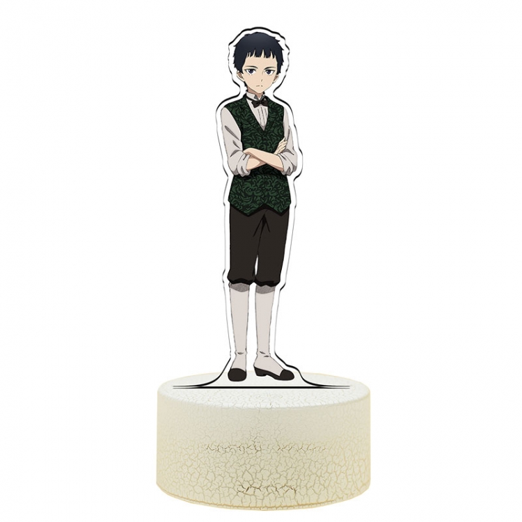 SHADOWS HOUSE Acrylic Night Light 16 Color-changing USB Interface Box Set 19X7X4CM white base