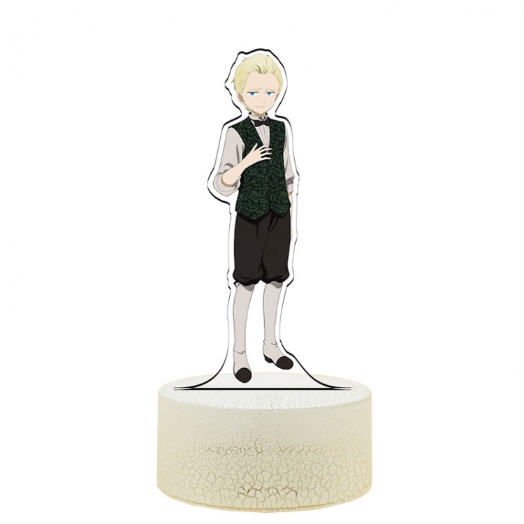 SHADOWS HOUSE Acrylic Night Light 16 Color-changing USB Interface Box Set 19X7X4CM white base