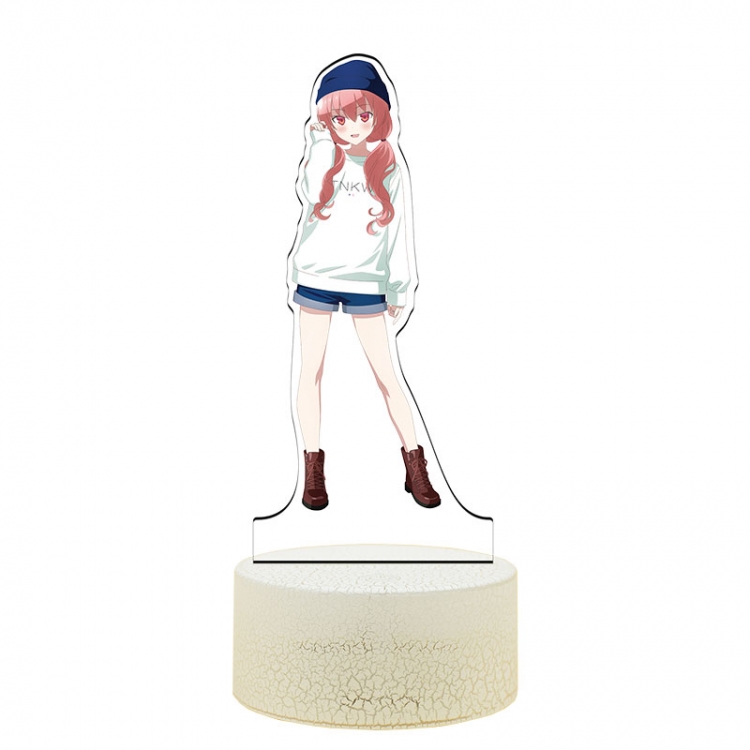 Tonikaku.Cawaii Acrylic Night Light 16 Color-changing USB Interface Box Set 19X7X4CM white base