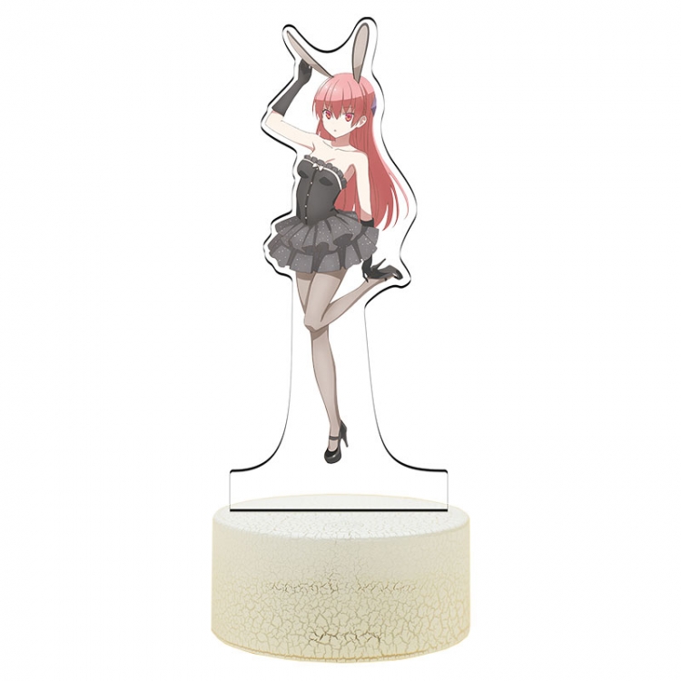 Tonikaku.Cawaii Acrylic Night Light 16 Color-changing USB Interface Box Set 19X7X4CM white base