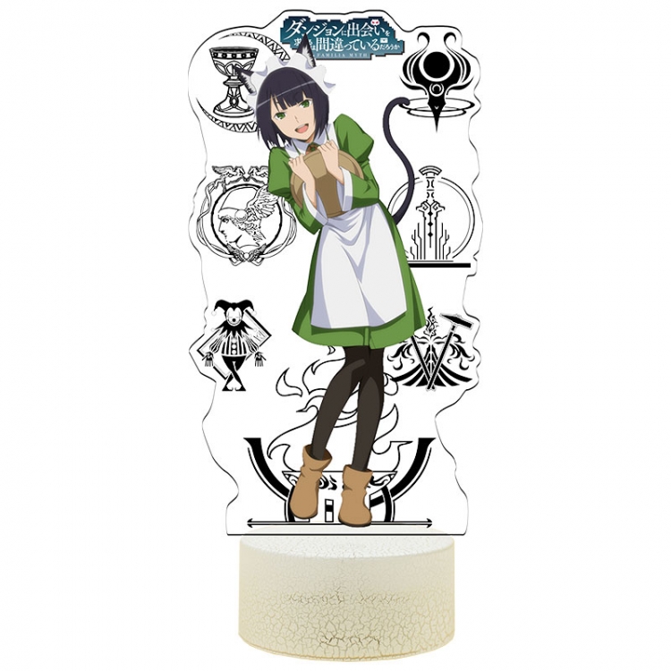 Is it wrong to try to Pick Up Girls in a Dungeon Acrylic Night Light 16 Color-changing USB Interface Box Set 19X7X4CM wh