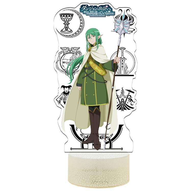 Is it wrong to try to Pick Up Girls in a Dungeon Acrylic Night Light 16 Color-changing USB Interface Box Set 19X7X4CM wh