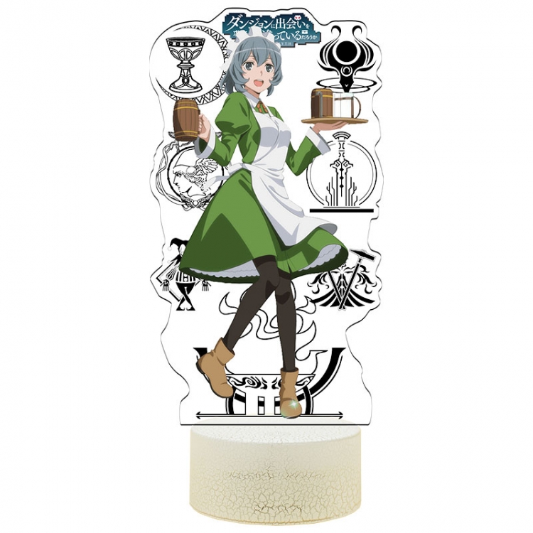 Is it wrong to try to Pick Up Girls in a Dungeon Acrylic Night Light 16 Color-changing USB Interface Box Set 19X7X4CM wh