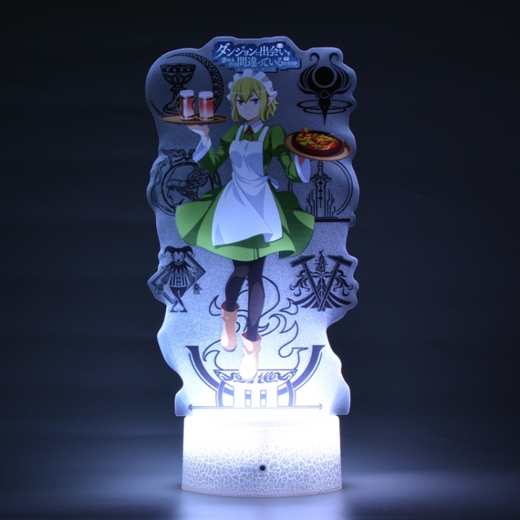 Is it wrong to try to Pick Up Girls in a Dungeon Acrylic Night Light 16 Color-changing USB Interface Box Set 19X7X4CM wh