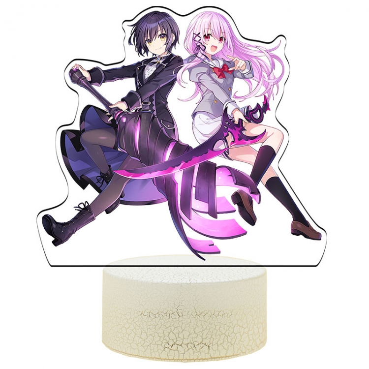 Engage-Kiss Acrylic Night Light 16 Color-changing USB Interface Box Set 19X7X4CM white base