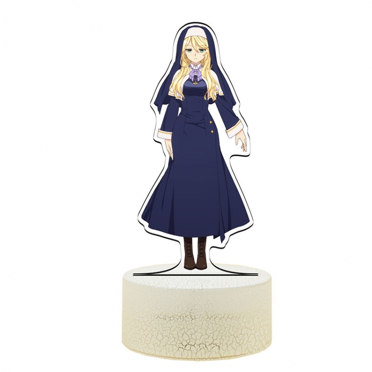 Engage-Kiss Acrylic Night Light 16 Color-changing USB Interface Box Set 19X7X4CM white base