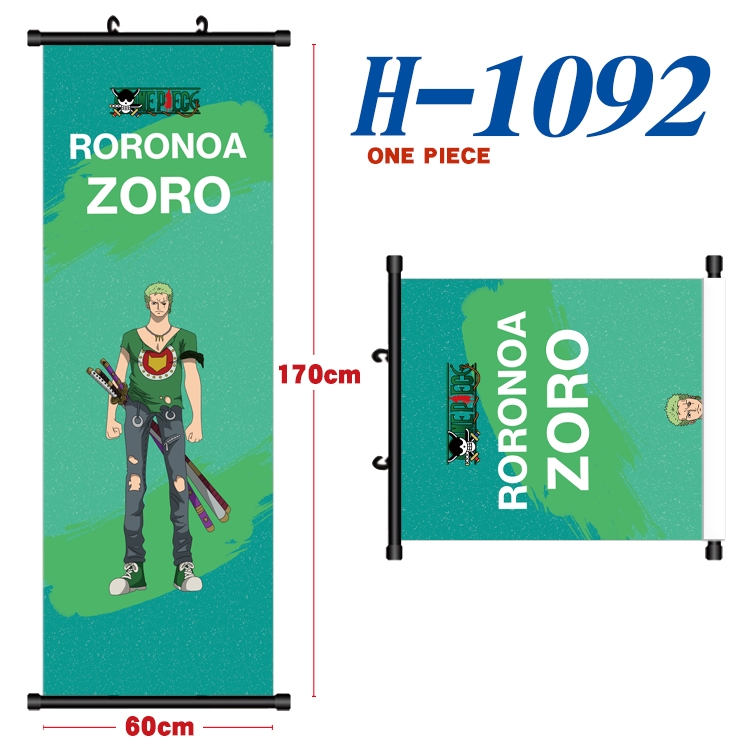 One Piece Black plastic rod cloth hanging canvas painting 60x170cm H-1092A