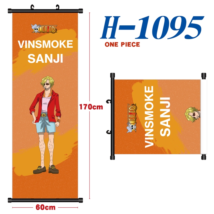 One Piece Black plastic rod cloth hanging canvas painting 60x170cm H-1095A