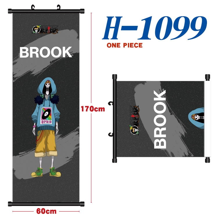 One Piece Black plastic rod cloth hanging canvas painting 60x170cm H-1099A