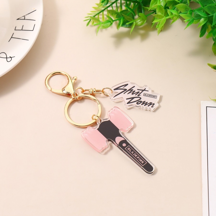 BLACKPINGK Korean group star 2 pendant acrylic key chain pendant bag pendant price for 5 pcs