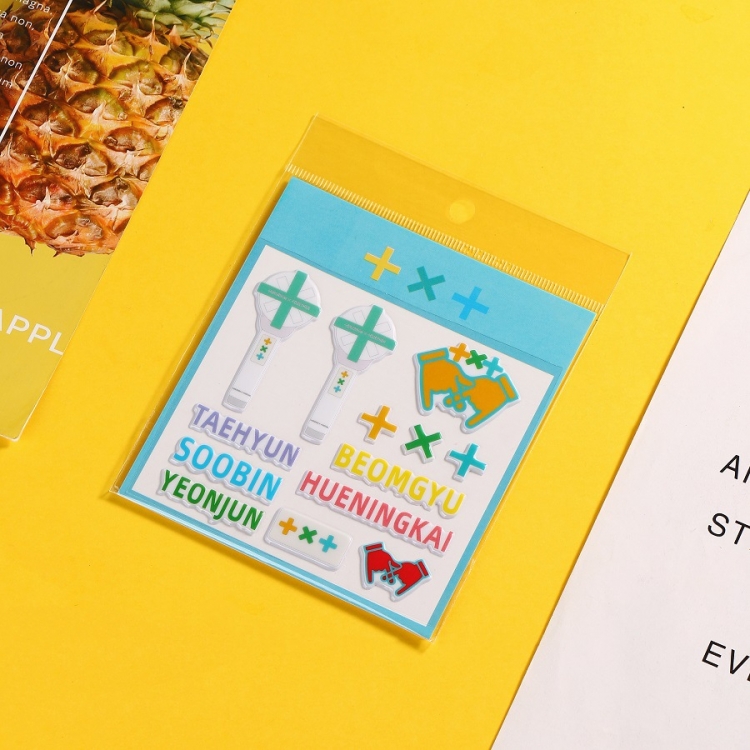 TXT Sticker three-dimensional sticker Bubble sticker price for 10pcs