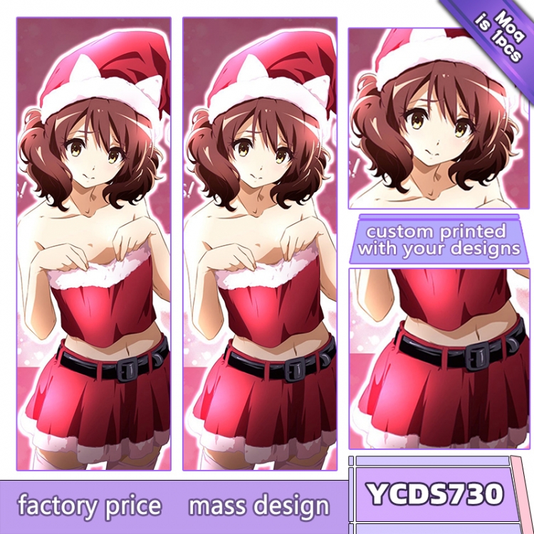 Christmas double-sided isometric throw pillow 50X150CM can be customized with a single picture YCDS730