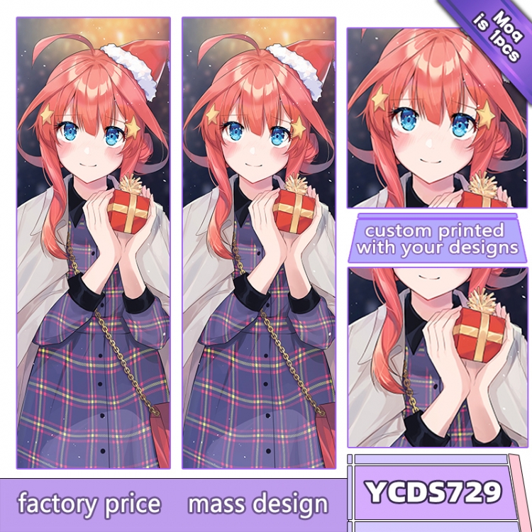 The Quintessential Q Double sided isometric throw pillow 50X150CM can be customized by drawing YCDS729