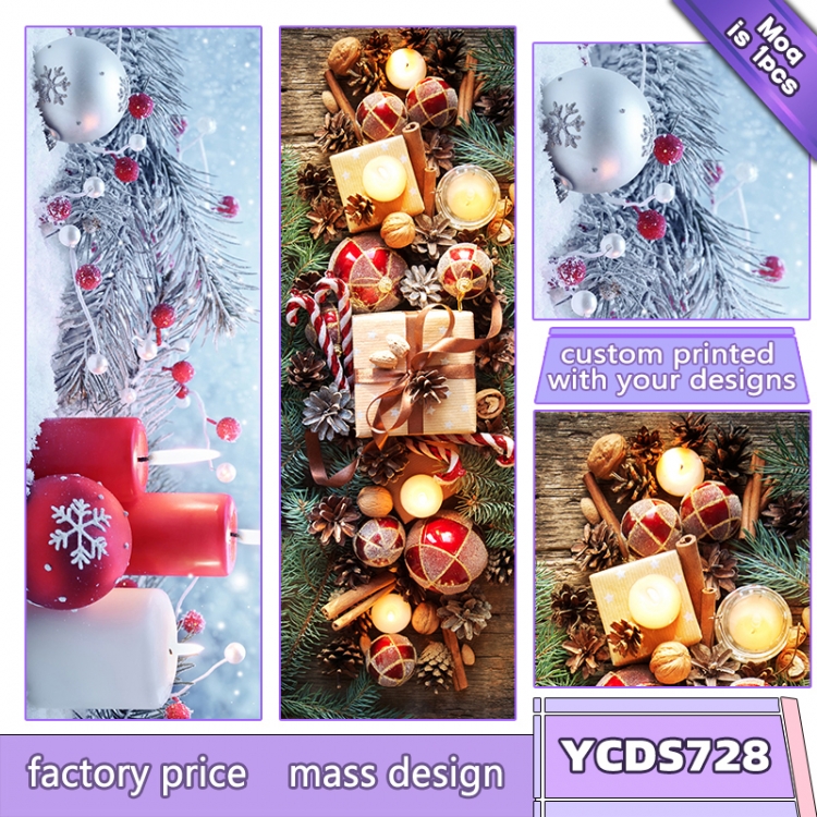 Christmas double-sided isometric throw pillow 50X150CM can be customized with a single picture YCDS728