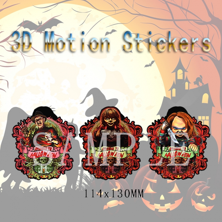 The Nightmare Before Christmas Magic 3D HD variable map car computer animation stickers price for 2 pcs