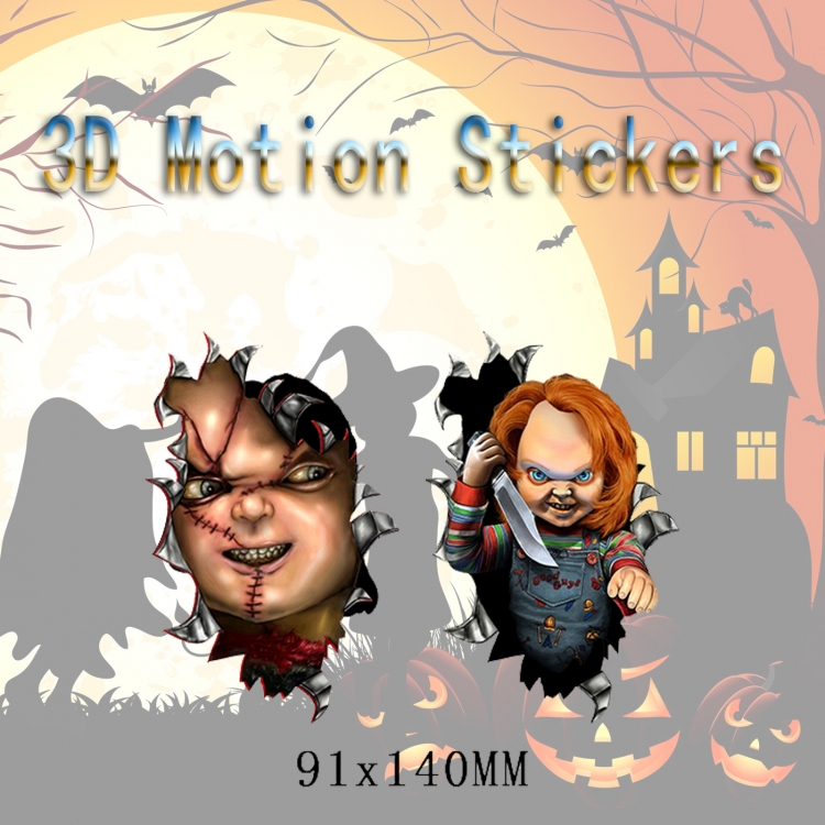 The Nightmare Before Christmas Magic 3D HD variable map car computer animation stickers price for 2 pcs