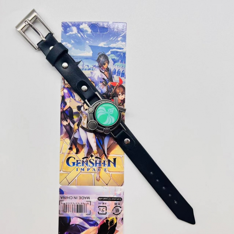 Genshin Impact Anime peripheral Bracelet Leather Bracelet price for 5 pcs