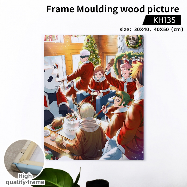 Jujutsu Kaisen Anime wooden frame painting 30X40cm support customized pictures KH135