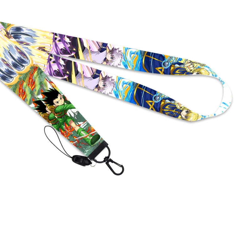 HunterXHunter Black  buckle long mobile phone lanyard 45cm price for 10 pcs