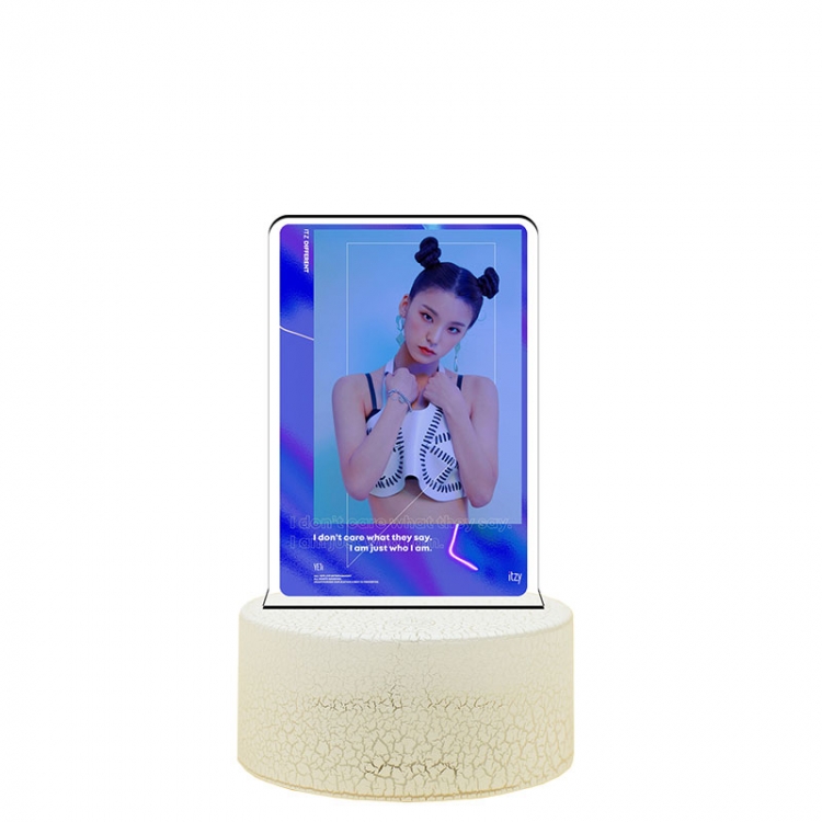 tzy Acrylic night light 16 kinds of color changing USB interface box 14X7X4CM white base