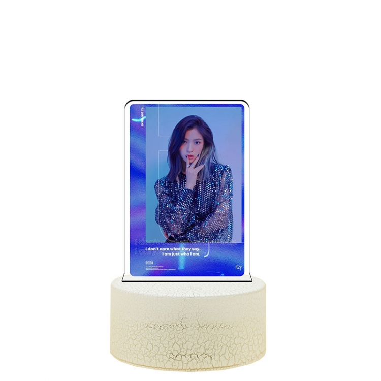 tzy Acrylic night light 16 kinds of color changing USB interface box 14X7X4CM white base