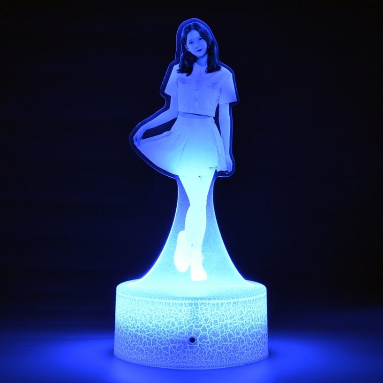 Kep1er Acrylic Night Light 16 Color-changing USB Interface Box Set 19X7X4CM white base