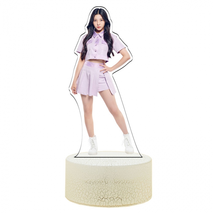 Kep1er Acrylic Night Light 16 Color-changing USB Interface Box Set 19X7X4CM white base