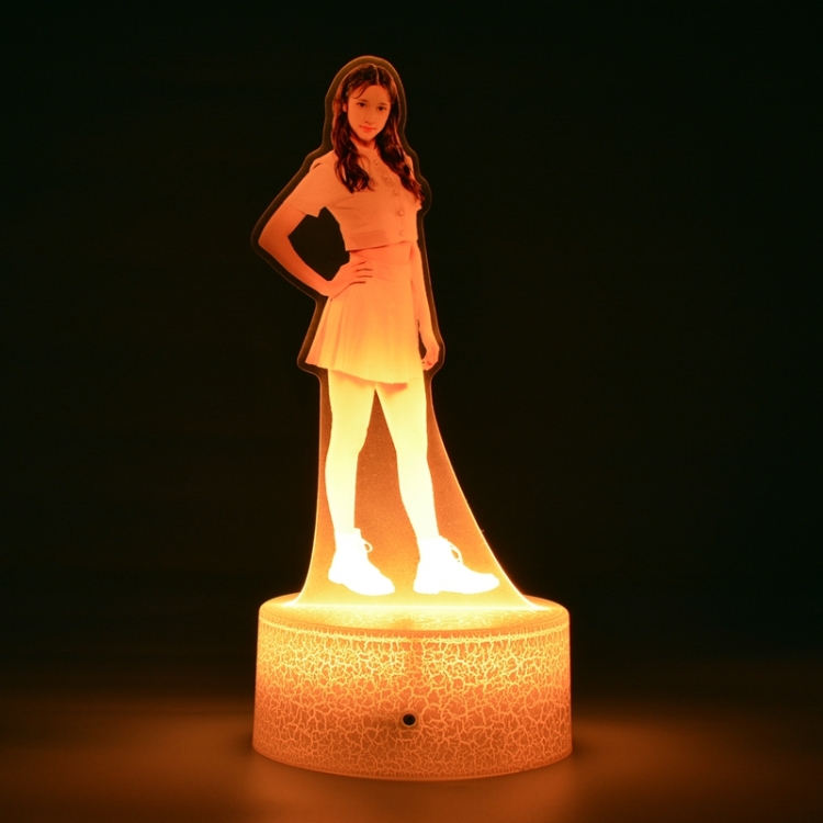 Kep1er Acrylic Night Light 16 Color-changing USB Interface Box Set 19X7X4CM white base