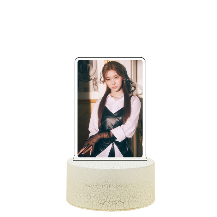 Kep1er Acrylic night light 16 kinds of color changing USB interface box 14X7X4CM white base