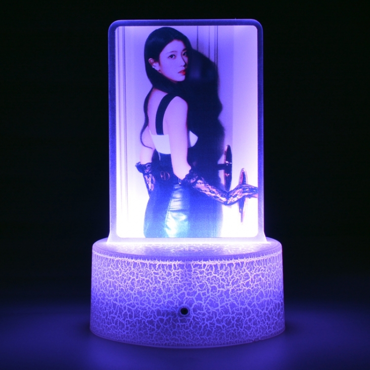 Kep1er Acrylic night light 16 kinds of color changing USB interface box 14X7X4CM white base