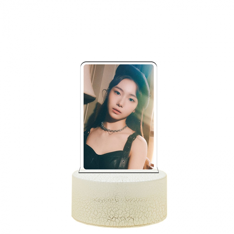 Kep1er Acrylic night light 16 kinds of color changing USB interface box 14X7X4CM white base