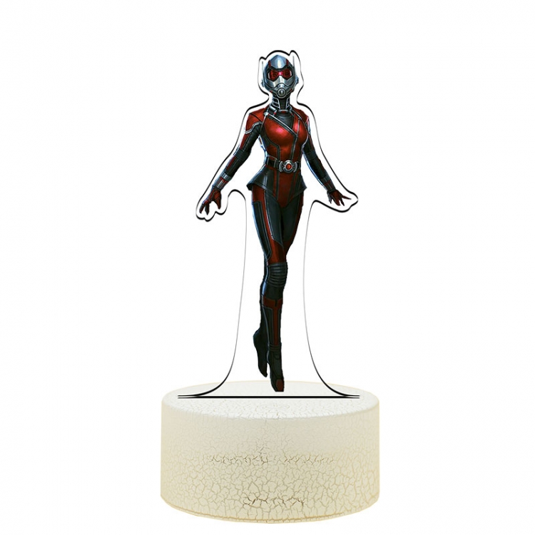 Wasp   Acrylic Night Light 16 Color-changing USB Interface Box Set 19X7X4CM white base