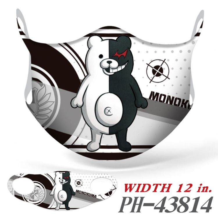 Dangan-Ronpa Full color Ice silk seamless Mask  price for 5 pcs  PH-43814A