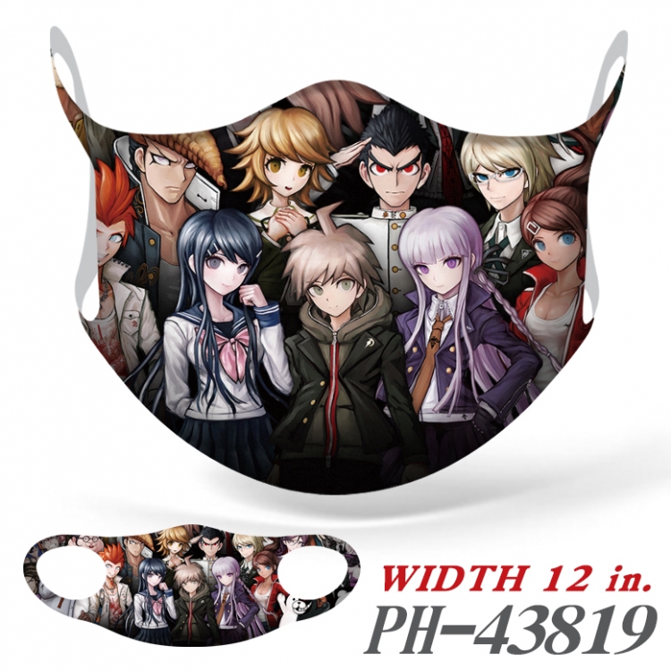 Dangan-Ronpa Full color Ice silk seamless Mask  price for 5 pcs  PH-43819A