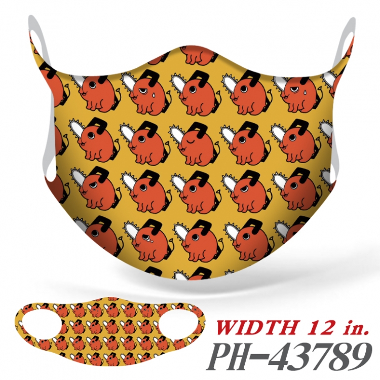 Chainsaw man Full color Ice silk seamless Mask  price for 5 pcs PH-43789A