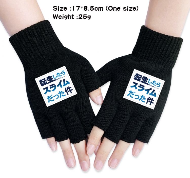 That Time I Got Slim Anime knitted half finger gloves 17x8.5cm