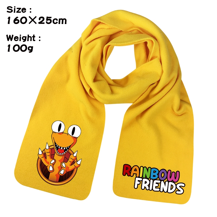Rainbow friends Anime fleece scarf bib 160X25CM 