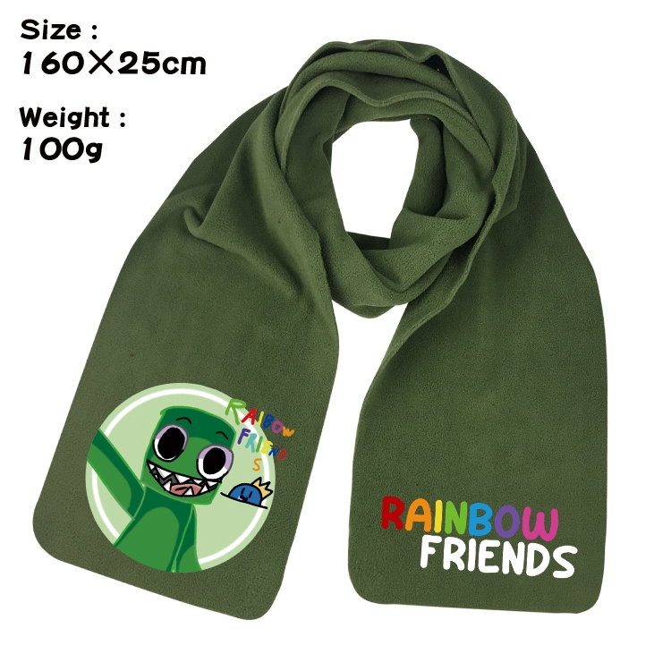 Rainbow friends Anime fleece scarf bib 160X25CM 