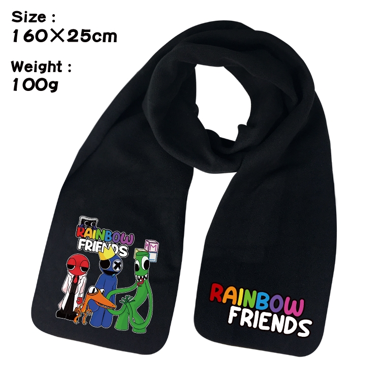 Rainbow friends Anime fleece scarf bib 160X25CM 